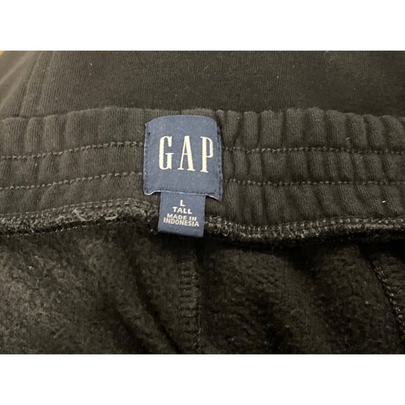 Gap Black Fleece-Lined Sweatpants L Tall - Picture 3 of 3